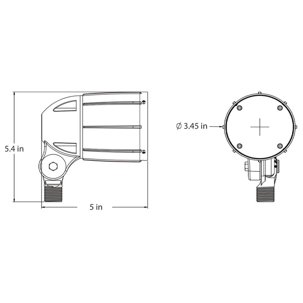 CDRA12 12W Smart Bluetooth RGBW Narrow Beam Directional Outdoor Landscape Spotlight