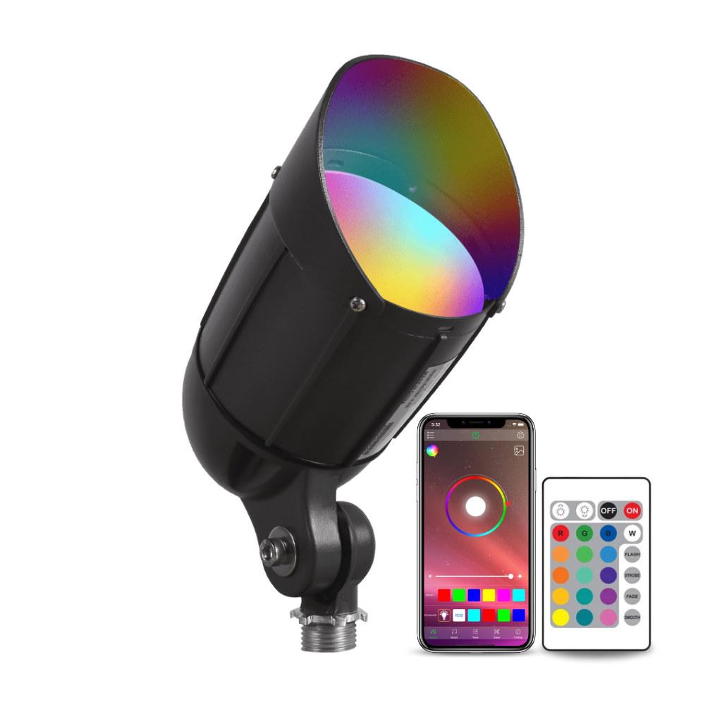 CDRA12 12W Smart Bluetooth RGBW Narrow Beam Directional Outdoor Landscape Spotlight - Tampa Home & Garden Store