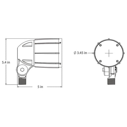 CDRA12 12W Smart Bluetooth RGBW Narrow Beam Directional Outdoor Landscape Spotlight