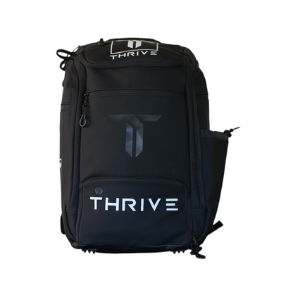 Thrive Elite Hybrid Tour Backpack pickleball bag black with Thrive logo on top on Tampa Home & Garden Store