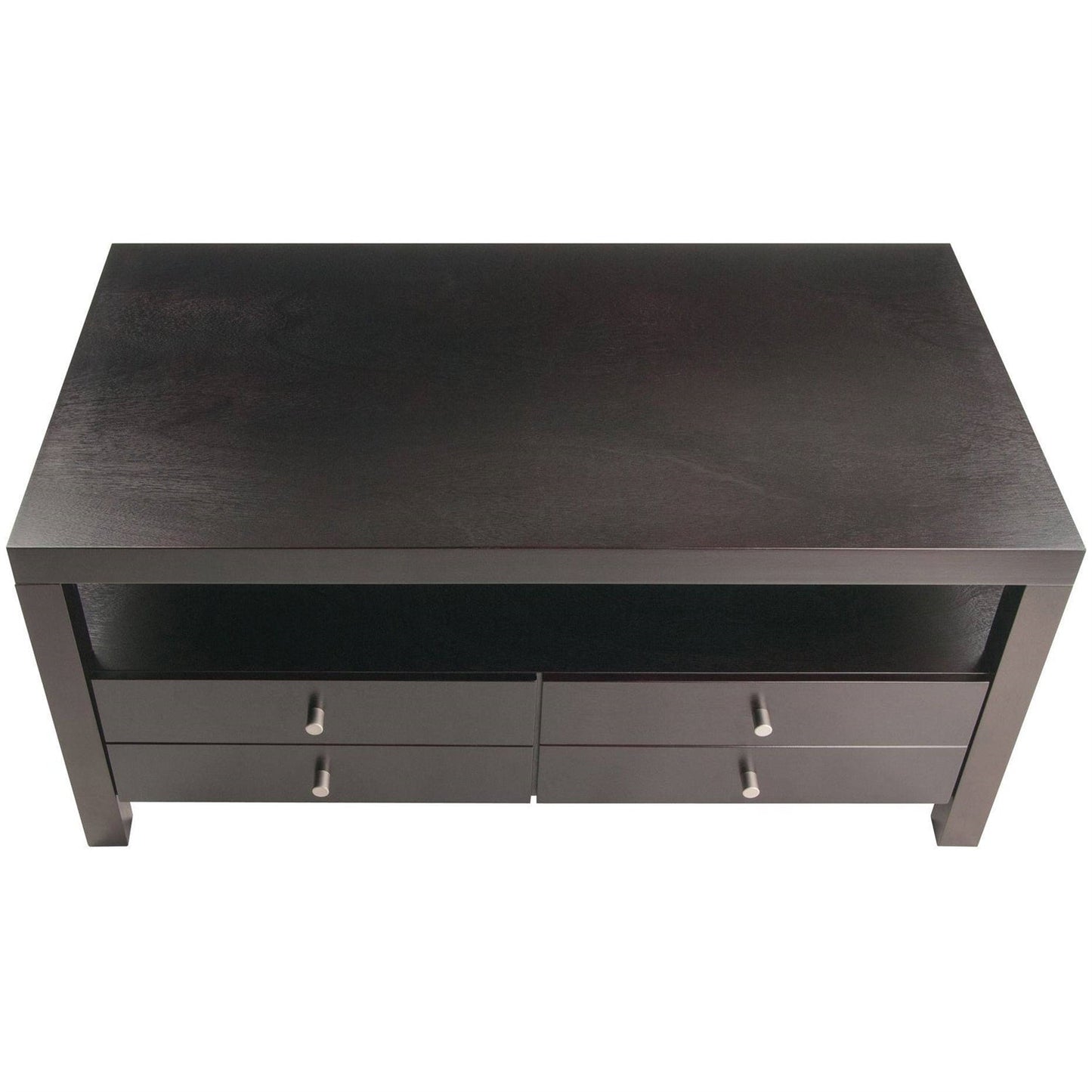 Mesa de centro con 2 cajones Espresso moderno