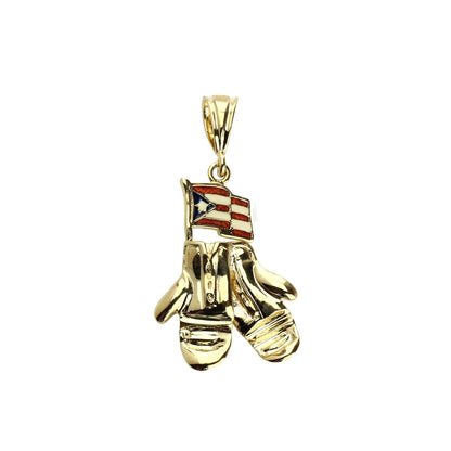 Gold tone Statue of Liberty pendant charm with enamel American flag design on Tampa Home & Garden Store