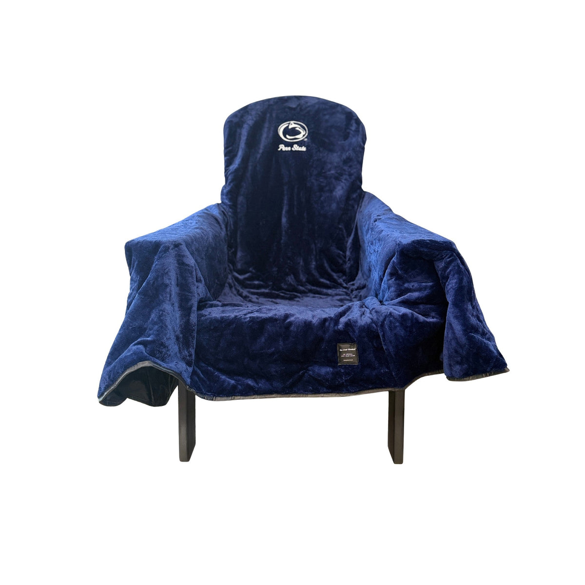 Blue velvet chair blanket, water-resistant and machine washable, outdoor use on Tampa Home & Garden Store