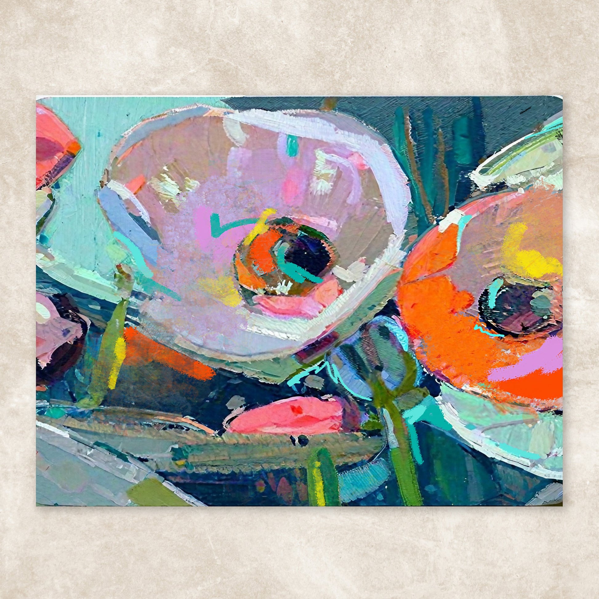 Canvas Print Chromatic Pulse by Tailored Canvases with colorful abstract swirls on Tampa Home & Garden Store