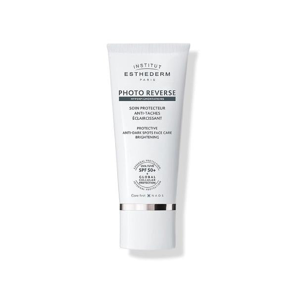 Esthederm Photo Reverse Sunscreen Cream 50ml white tube SPF50+ anti-dark spots brightening on Tampa Home & Garden Store