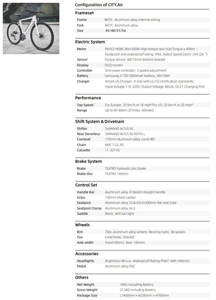 CITI AIR E BIKE - Tampa Home & Garden Store