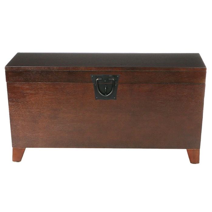 Mesa de centro elevable contemporánea con baúl de almacenamiento en acabado espresso