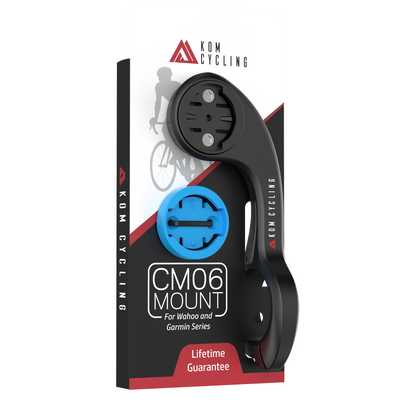 CM06 Quick Release GoPro Mount by KOM Cycling, Garmin bike mount in black with blue insert on Tampa Home & Garden Store