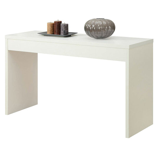 Mesa de sofá blanca, mesa de entrada moderna para sala de estar