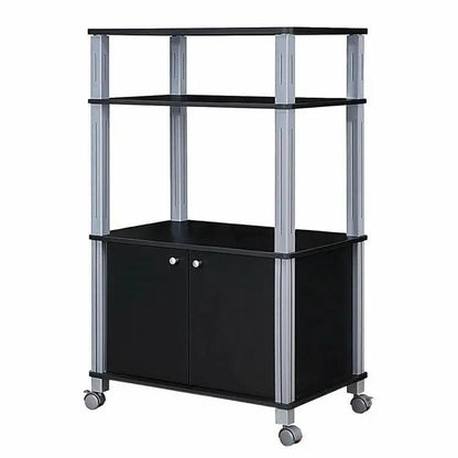 Modern 3 Shelf Kitchen Baker Rack Cart On Wheels