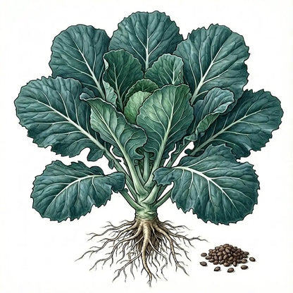 Georgia Collard Greens Seeds Vates Hearty Leaves