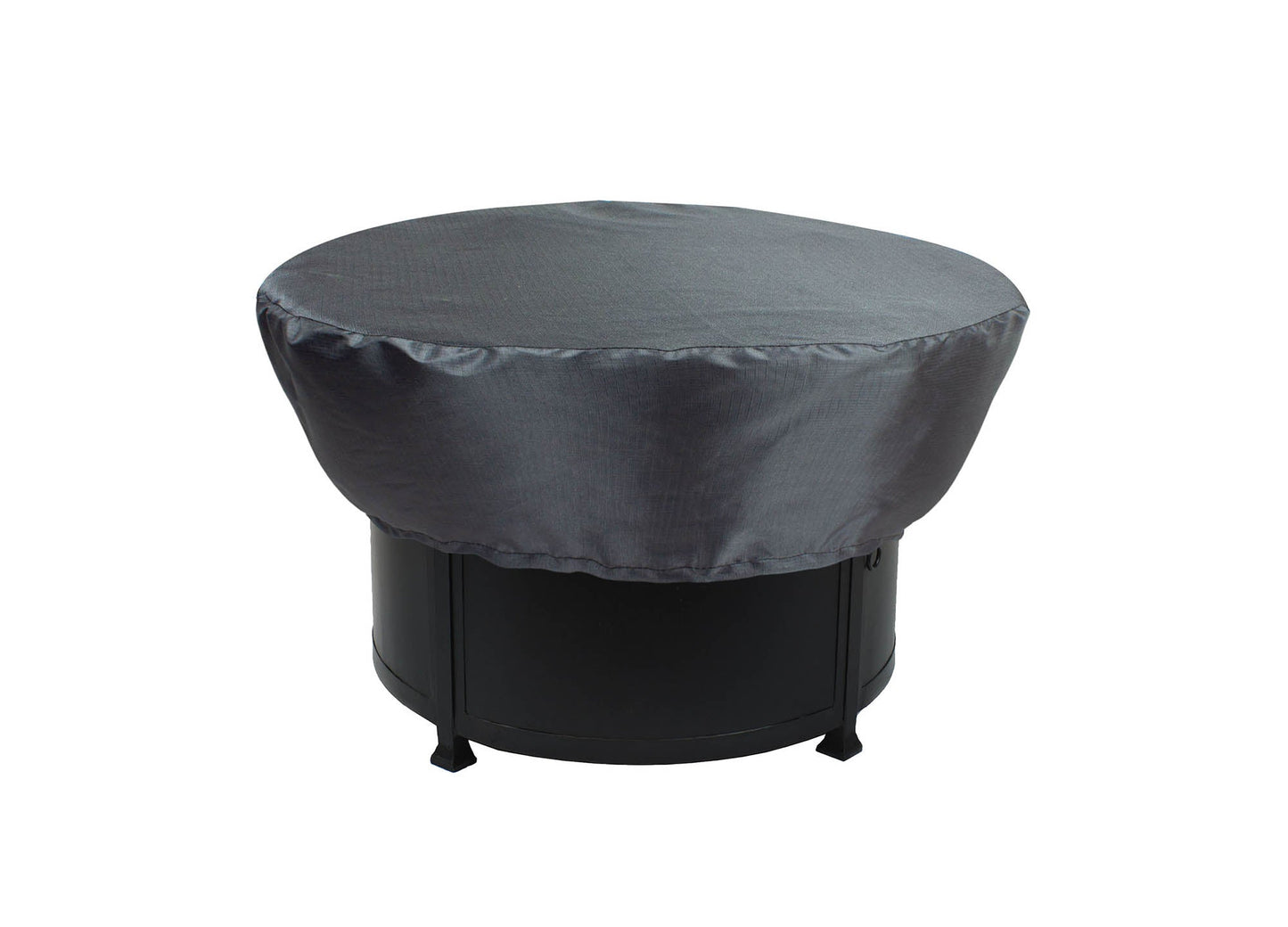 Fire Pit Cover round 36-42 in diameter, mercury gray, DIA 43''x12''H, Shield Outdoor Covers on Tampa Home & Garden Store