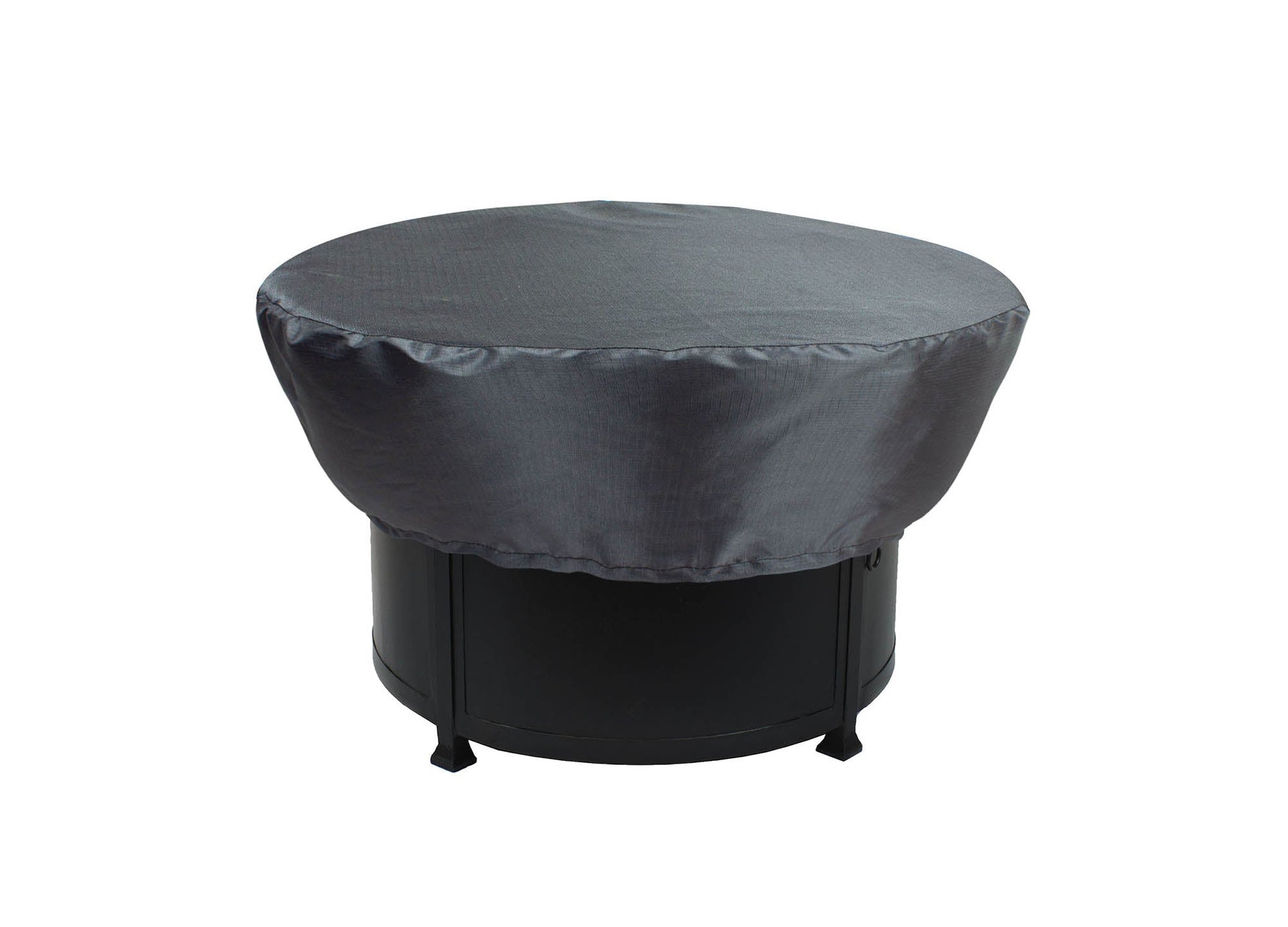 Fire Pit Cover round 36-42 in diameter, mercury gray, DIA 43''x12''H, Shield Outdoor Covers on Tampa Home & Garden Store