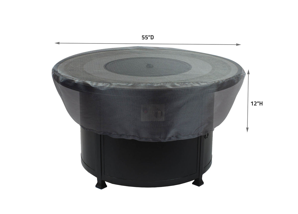 Mercury round occasional table cover, 55-inch dia x 12-inch high, Shield Outdoor Covers on Tampa Home & Garden Store