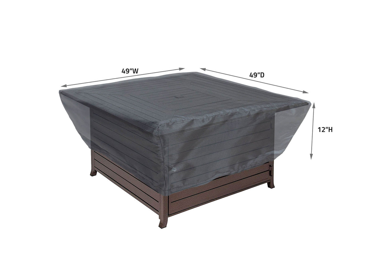 Fire Pit Cover Square 49W x 49D x 12H Mercury by Shield Outdoor Covers on Tampa Home & Garden Store