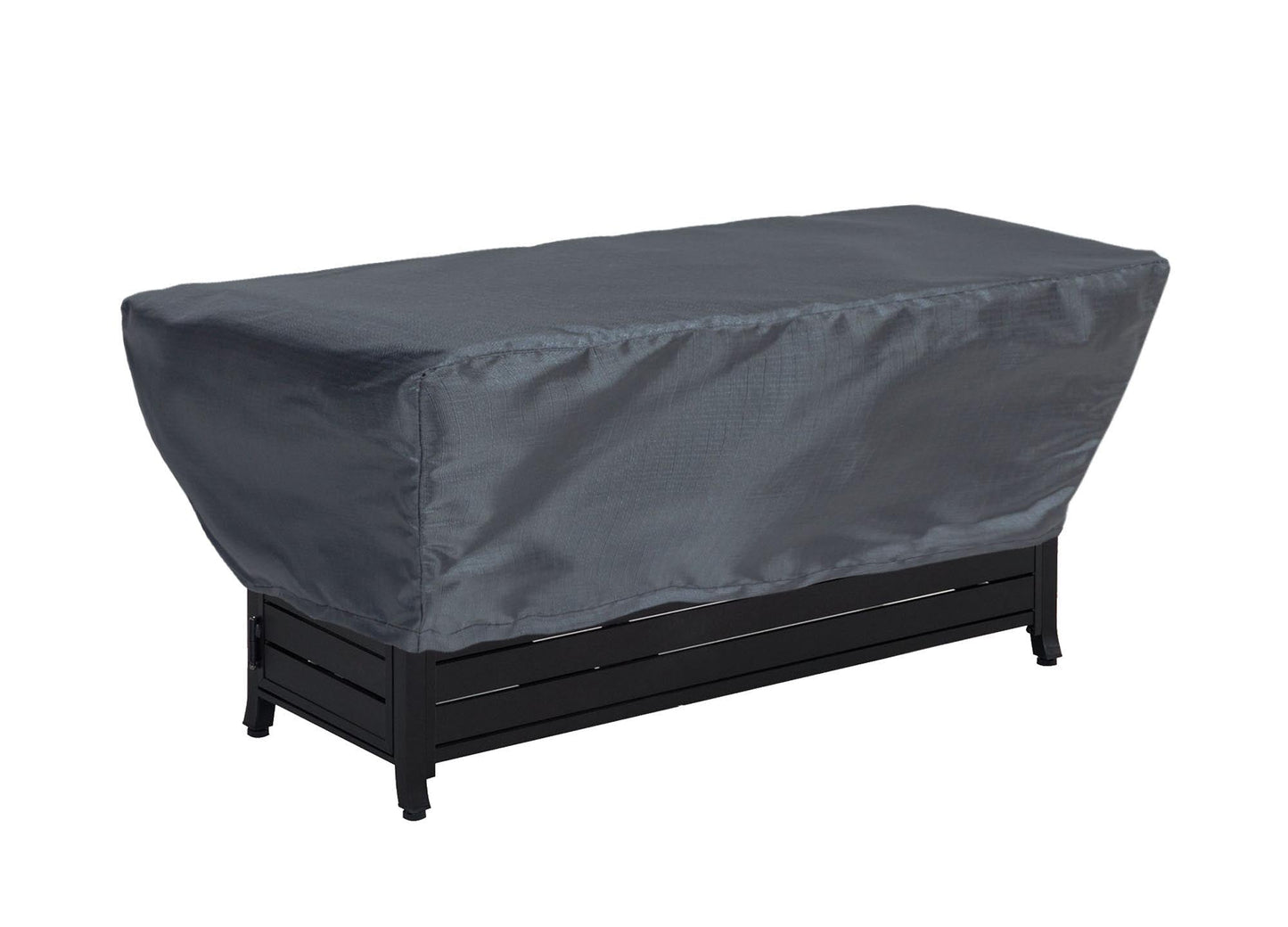 Fire Pit Cover Rectangular Mercury Shield Outdoor Covers dark gray 51x31x12 in on Tampa Home & Garden Store