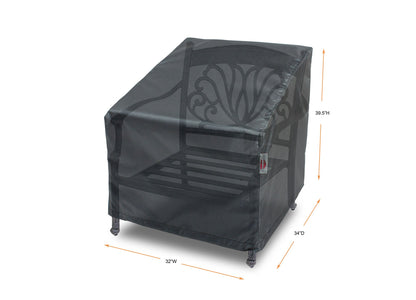 Club Large High Back Chair Cover Mercury Shield Outdoor Covers gray for outdoor chair on Tampa Home & Garden Store