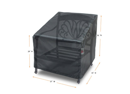 Club Large Chair Cover Mercury 37W x 35D x 24/36H Shield Outdoor Covers outdoor furniture cover on Tampa Home & Garden Store