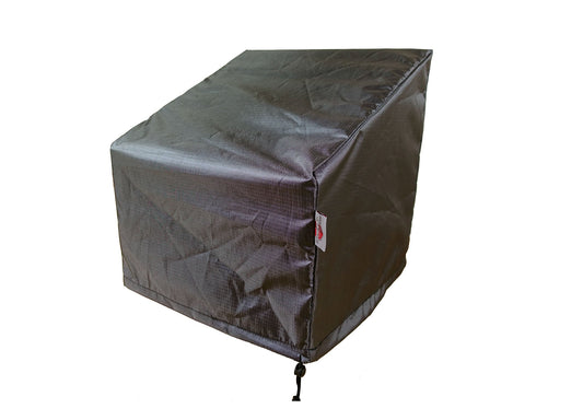 Chair Cover Mercury by Shield Outdoor Covers, dark charcoal furniture cover with drawcord on Tampa Home & Garden Store