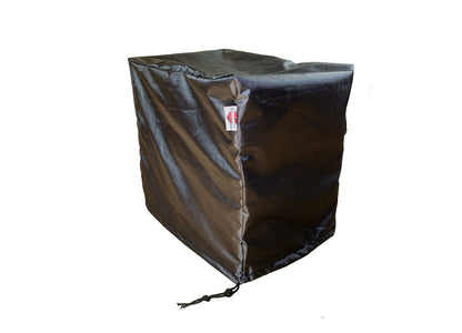 Wedge accent table cover Mercury by Shield Outdoor Covers, black furniture cover with drawcord on Tampa Home & Garden Store