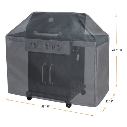 Grill Cart Cover Gold 59W x 22D x 47.5H in Shield Outdoor Covers for outdoor BBQ grill cart on Tampa Home & Garden Store