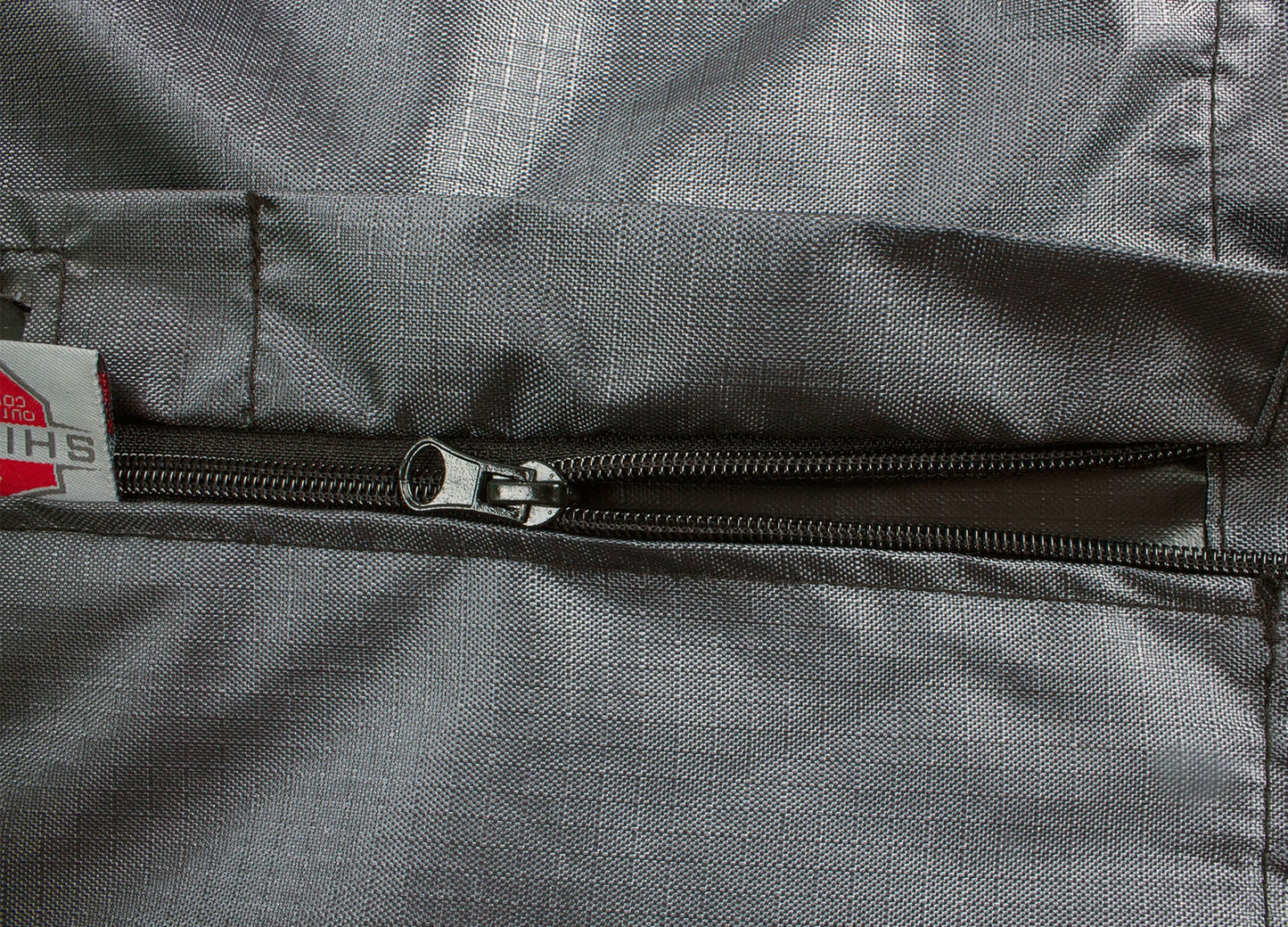 Umbrella Cover X-Large Market Mercury gray fabric with zipper Shield Outdoor Covers tag on Tampa Home & Garden Store
