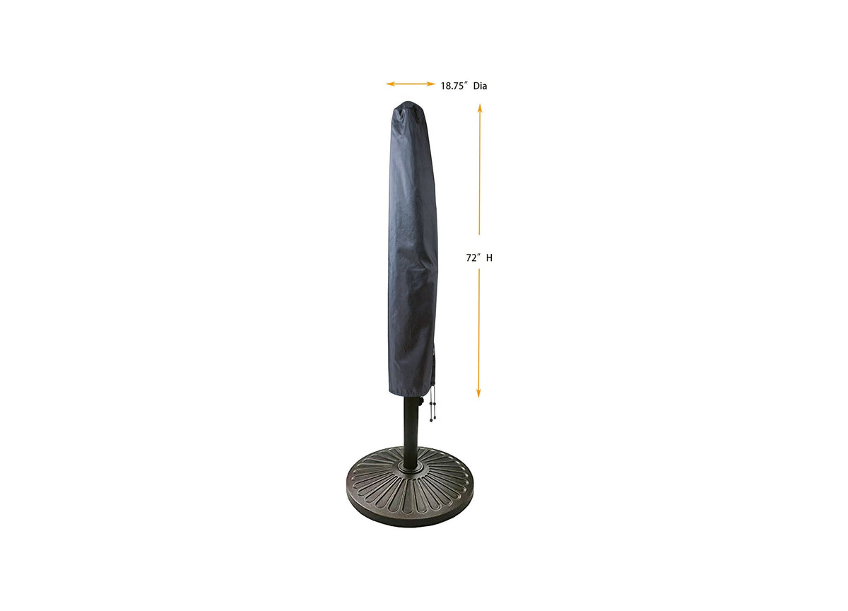 Umbrella Cover 11' Mercury gray Shield Outdoor Covers, 18.75 dia x 72 H on Tampa Home & Garden Store