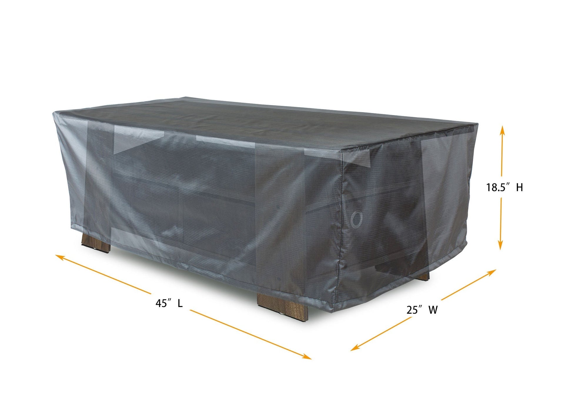 Coffee table cover Mercury, 45L x 25W x 18.5H, outdoor furniture cover by Shield Outdoor Covers on Tampa Home & Garden Store