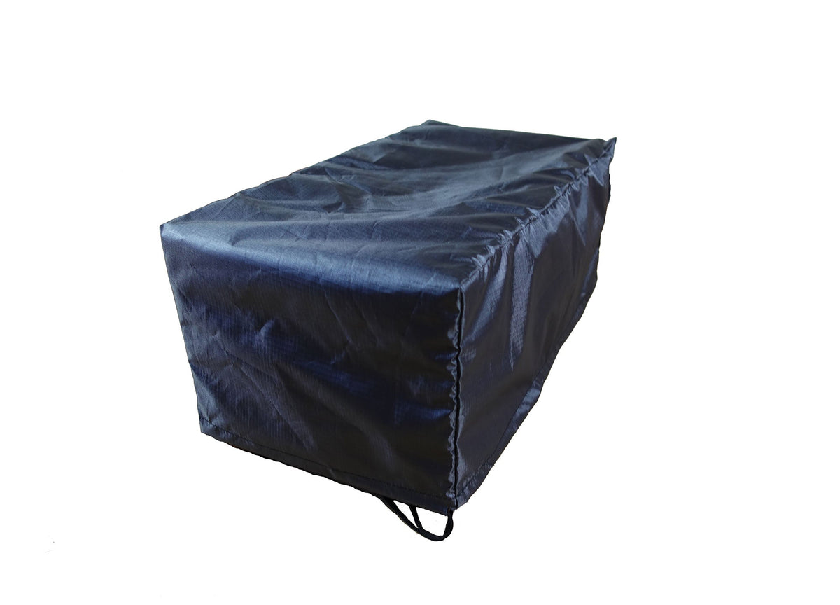 Coffee table cover 49W x 26D x 18H, navy blue outdoor cover with ties on Tampa Home & Garden Store