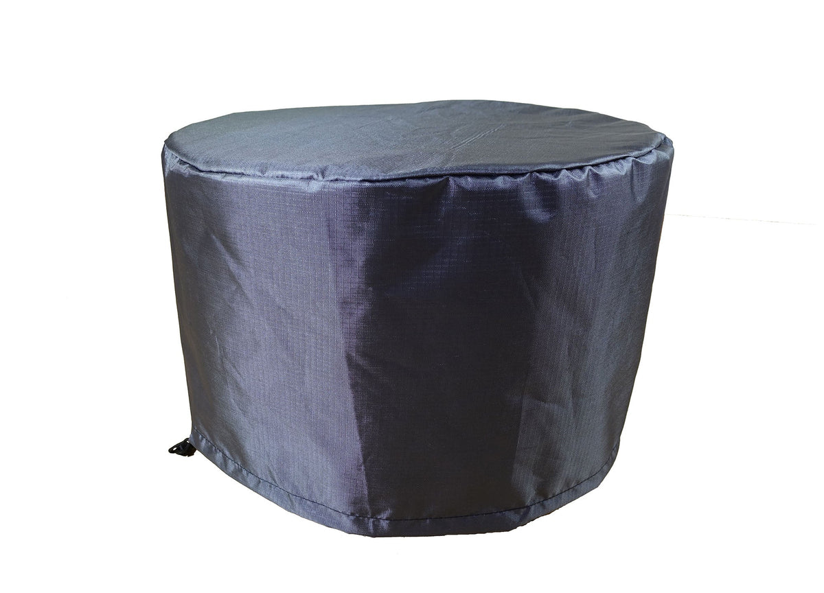Round fire table cover Mercury DIA36.5''x25''H dark navy cover on Tampa Home & Garden Store