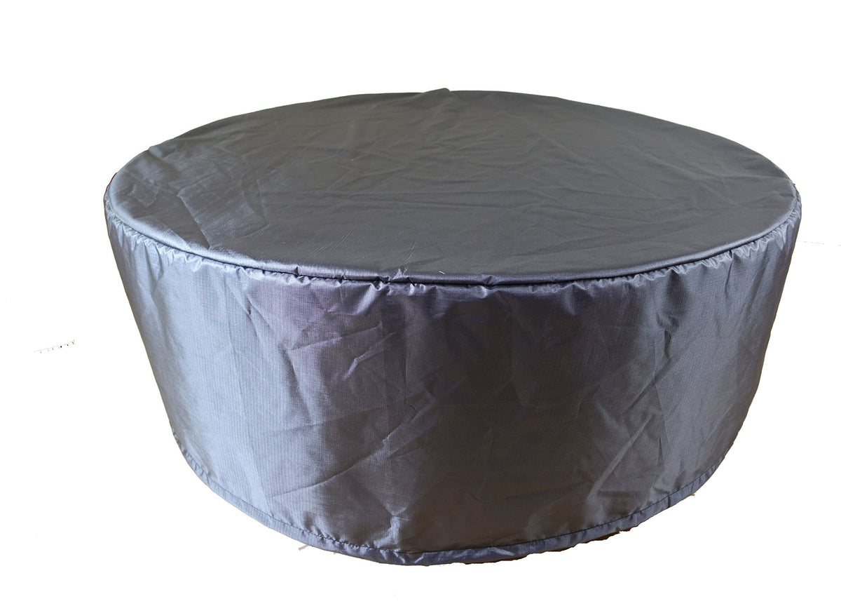 Round dining table cover Shield Outdoor Covers Mercury gray 80in diameter on Tampa Home & Garden Store