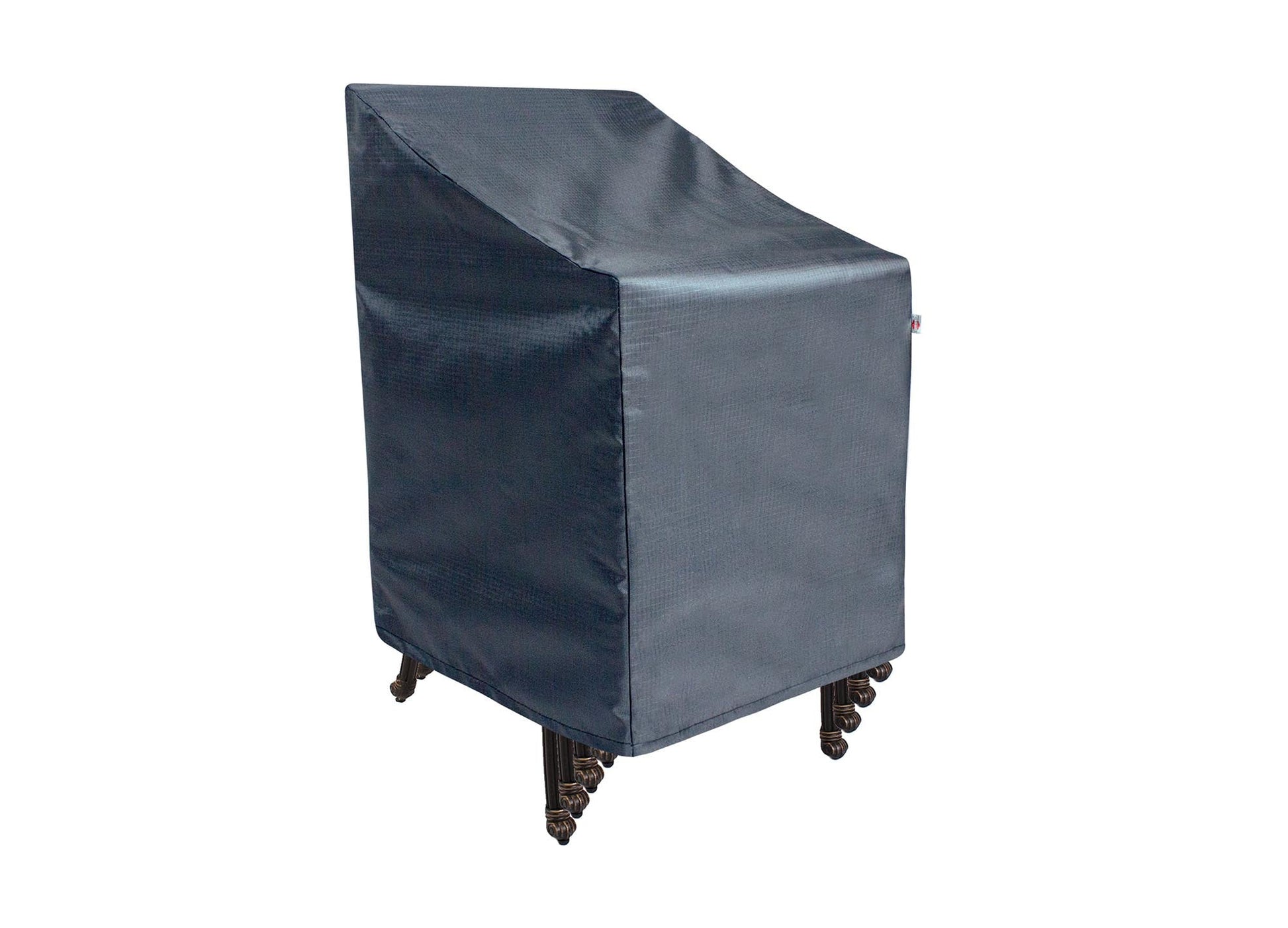 Stacked Chair Cover Mercury color for 28x19x46 outdoor chair by Shield Outdoor Covers on Tampa Home & Garden Store