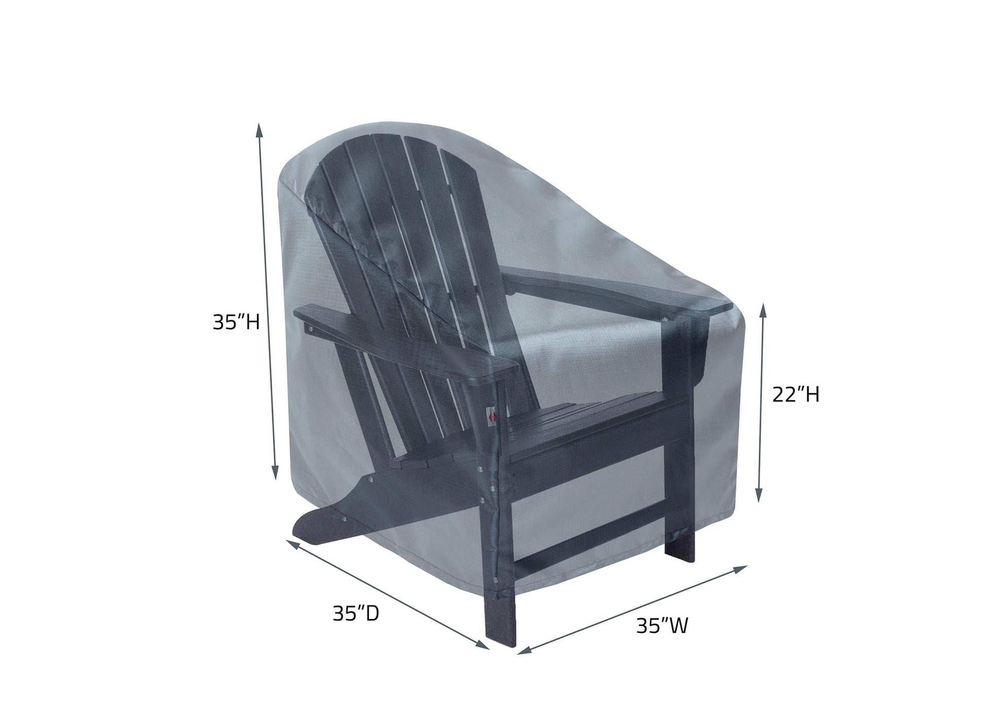 Lounge Chair Cover Mercury by Shield Outdoor Covers, 35W x 35D x 35H outdoor cover on Tampa Home & Garden Store