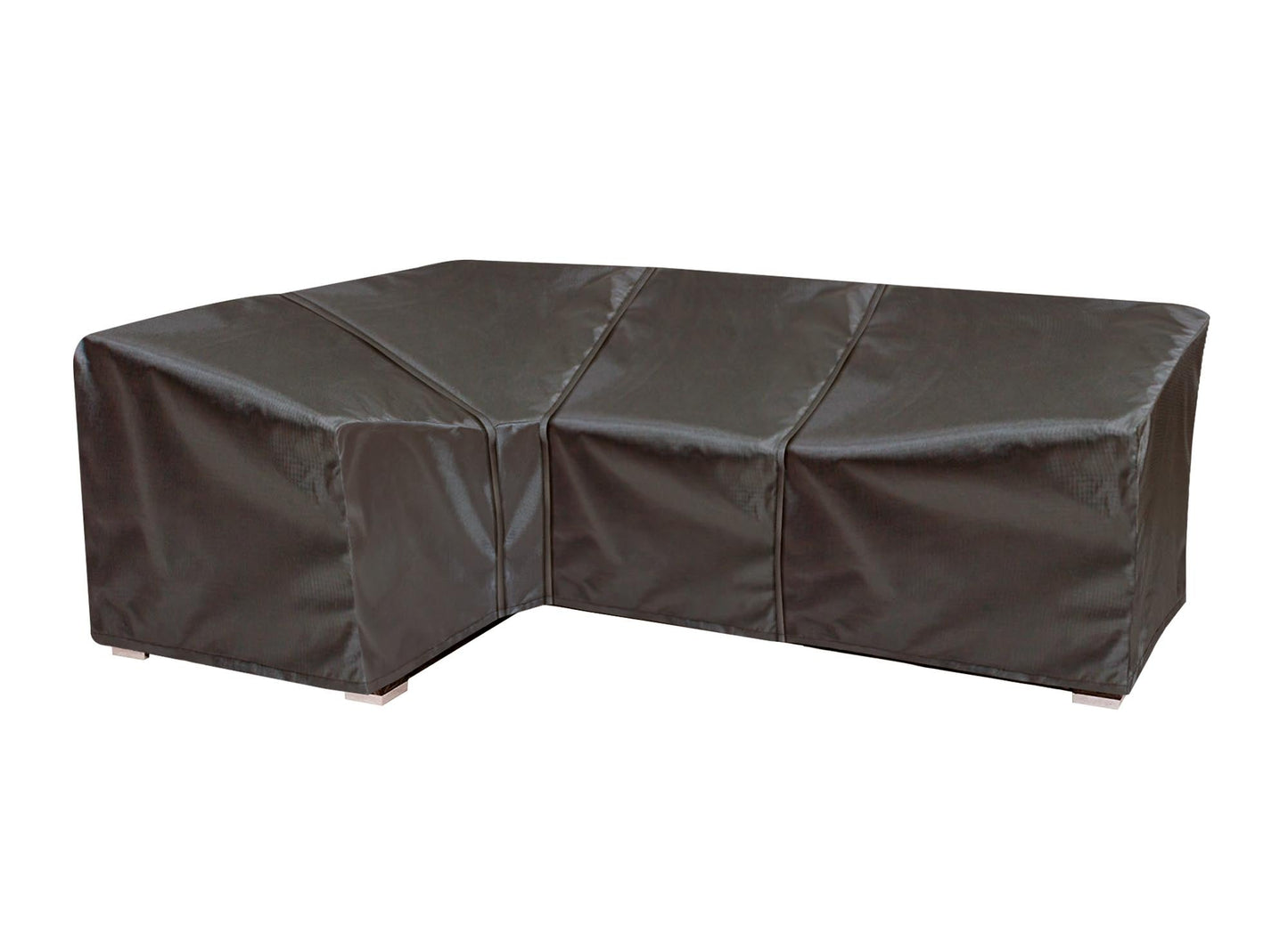 Modular right end cover Mercury by Shield Outdoor Covers for sectional furniture, brown on Tampa Home & Garden Store