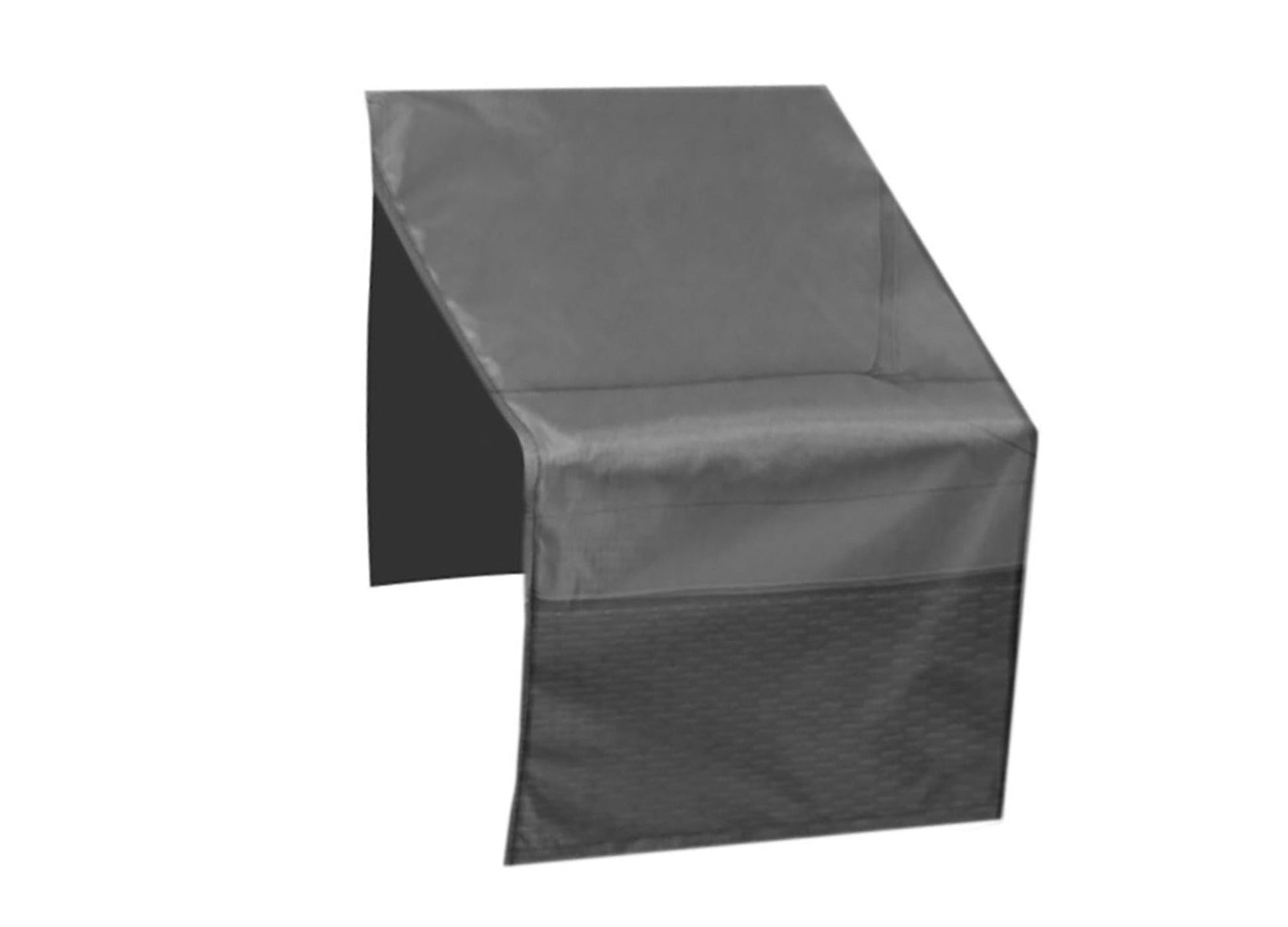 Modular armless sectional cover Mercury Shield Outdoor Covers, 28W x 40D x 32H in dark gray on Tampa Home & Garden Store