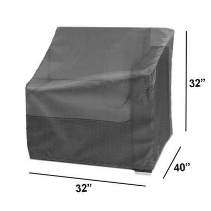 Modular right end cover Mercury 32x40x32 for sectional Shield Outdoor Covers on Tampa Home & Garden Store