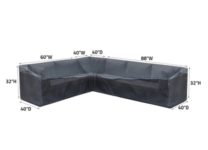 Modular Straight Corner Mercury cover for 40Wx40Dx32H outdoor sectional by Shield Outdoor Covers on Tampa Home & Garden Store
