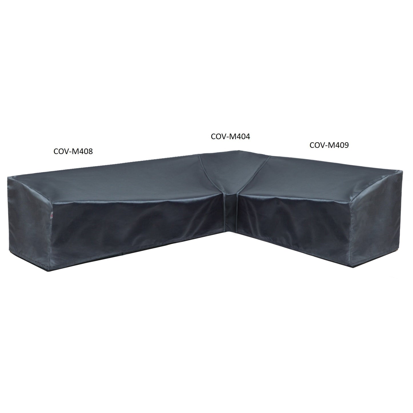 Modular left-end sectional sofa cover 88x40x18 in Mercury by Shield Outdoor Covers on Tampa Home & Garden Store