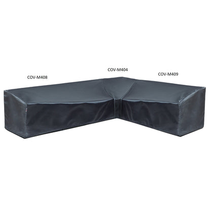 Modular left-end sectional sofa cover 88x40x18 in Mercury by Shield Outdoor Covers on Tampa Home & Garden Store