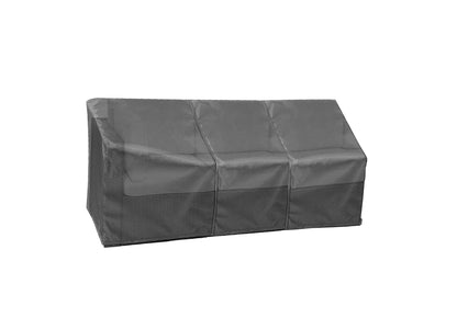 Modular left-end sofa cover in Mercury gray for outdoor sectional by Shield Outdoor Covers on Tampa Home & Garden Store
