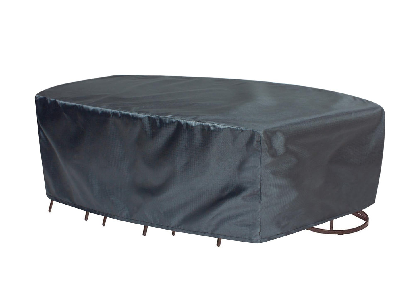 Rectangular dining table cover in mercury gray, 96W x 180D x 36H, 2X-Large on Tampa Home & Garden Store