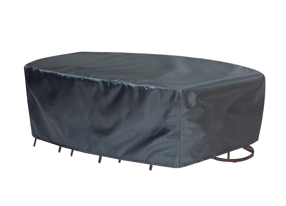 Rectangular dining table cover in mercury gray, 96W x 180D x 36H, 2X-Large on Tampa Home & Garden Store