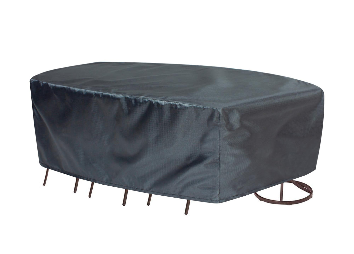 Oval/Rectangle dining table chair cover Mercury, X-Large 92W x 128D x 36H Shield Outdoor Covers on Tampa Home & Garden Store