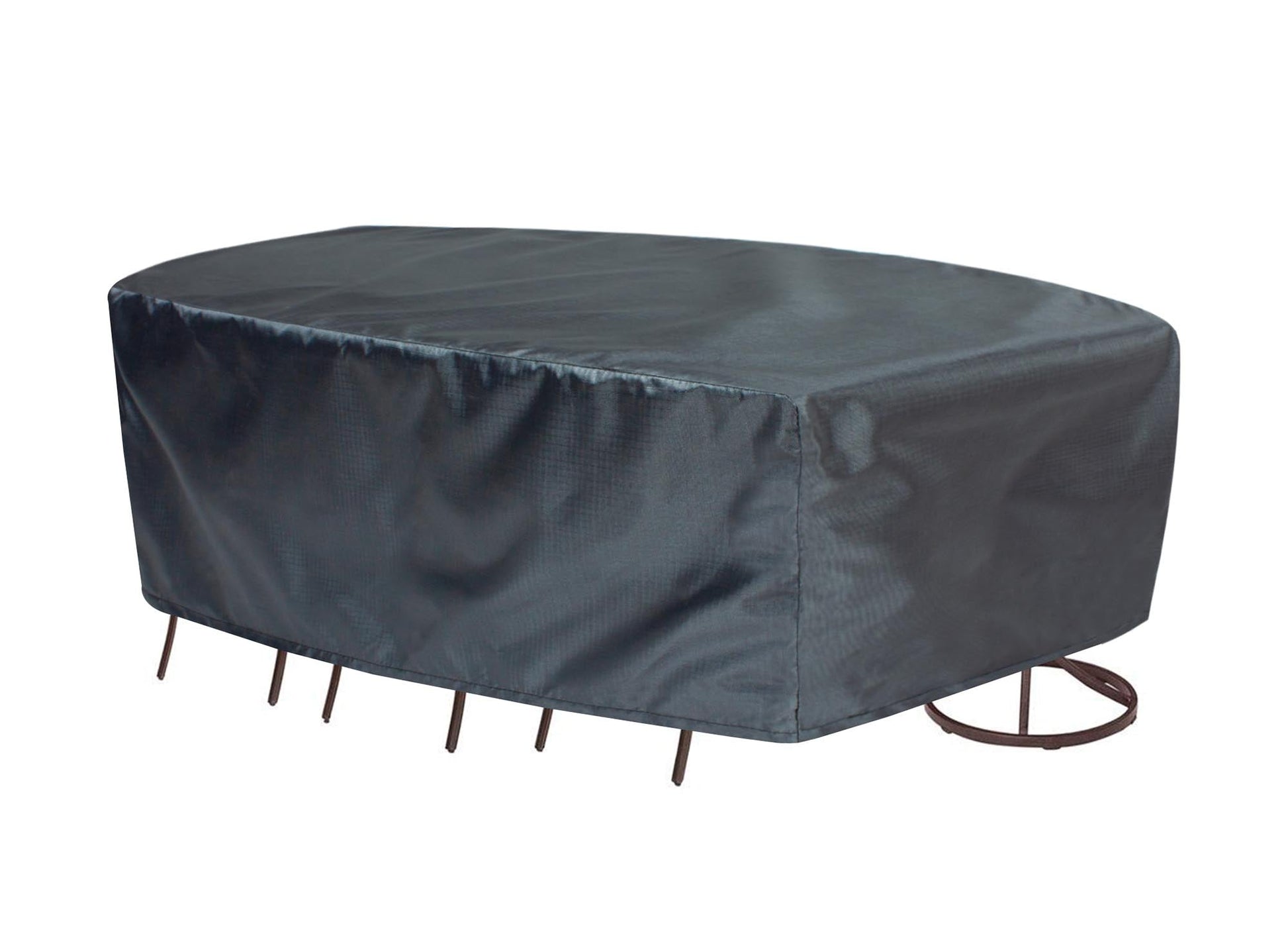 Oval/Rectangle dining table chair cover Mercury, X-Large 92W x 128D x 36H Shield Outdoor Covers on Tampa Home & Garden Store