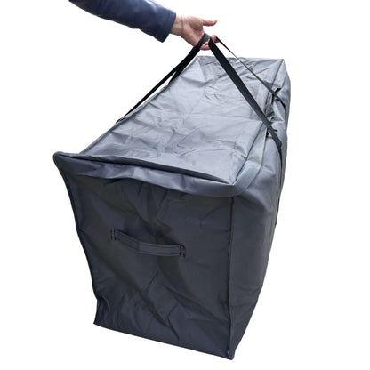 Chair Cushion Storage Bag Mercury gray with dual carrying straps for outdoor furniture on Tampa Home & Garden Store
