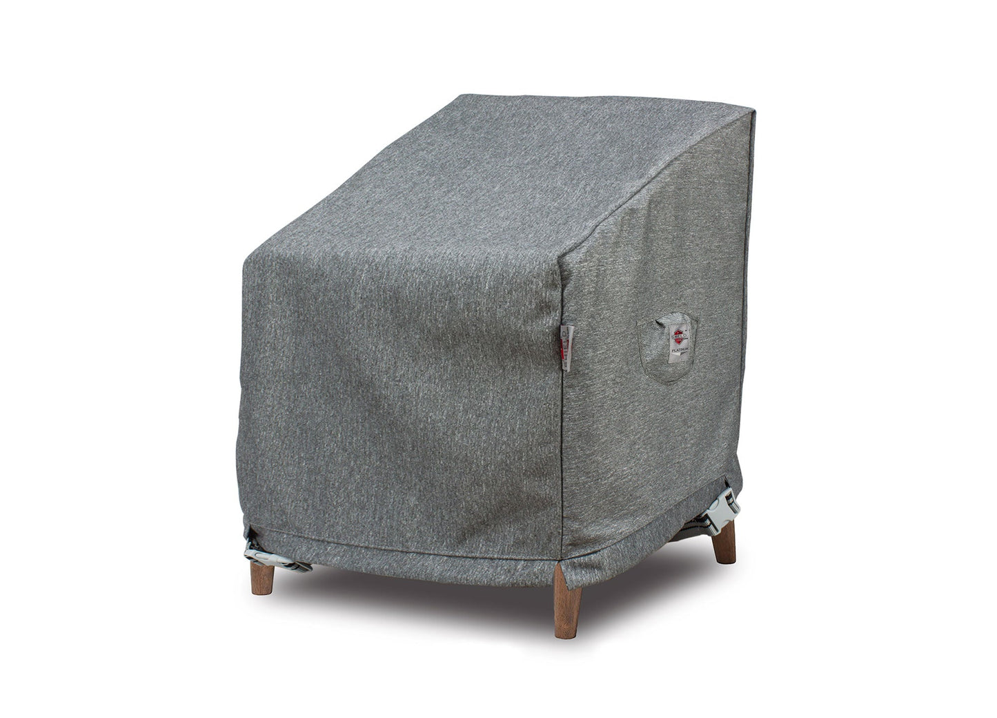 Premium High Back Club Chair Cover gray Platinum water UV resistant Shield Outdoor Covers on Tampa Home & Garden Store