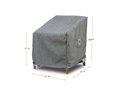 Premium High-Back Club Chair Cover gray, 3L water/UV-resistant Platinum Series by Shield Covers on Tampa Home & Garden Store
