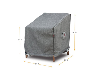 Premium Heavy-Duty Large Chair Cover platinum gray by Shield Outdoor Covers for furniture on Tampa Home & Garden Store