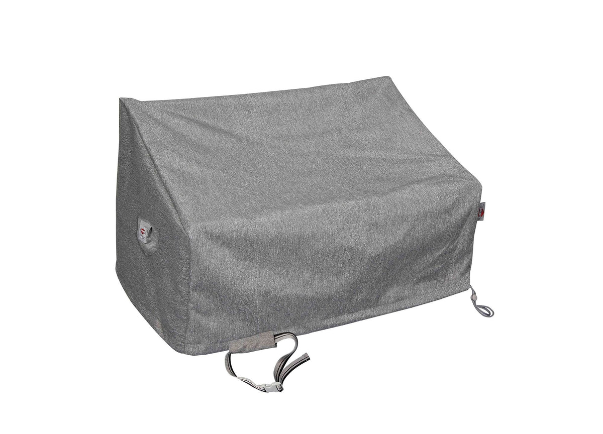 Premium Heavy-Duty Loveseat Cover gray 3-layer water- and UV-resistant Shield Outdoor Covers on Tampa Home & Garden Store