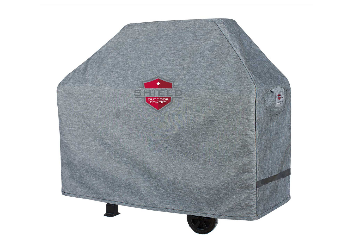 Grill Cart Cover Platinum gray Shield Outdoor Covers for BBQs with wheels on Tampa Home & Garden Store